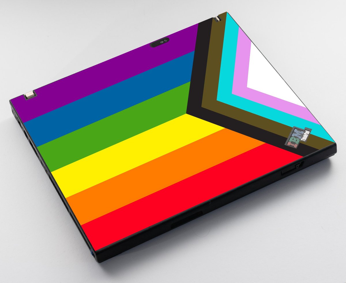 ThinkPad T42 PROGRESSIVE PRIDE FLAG Laptop Skin