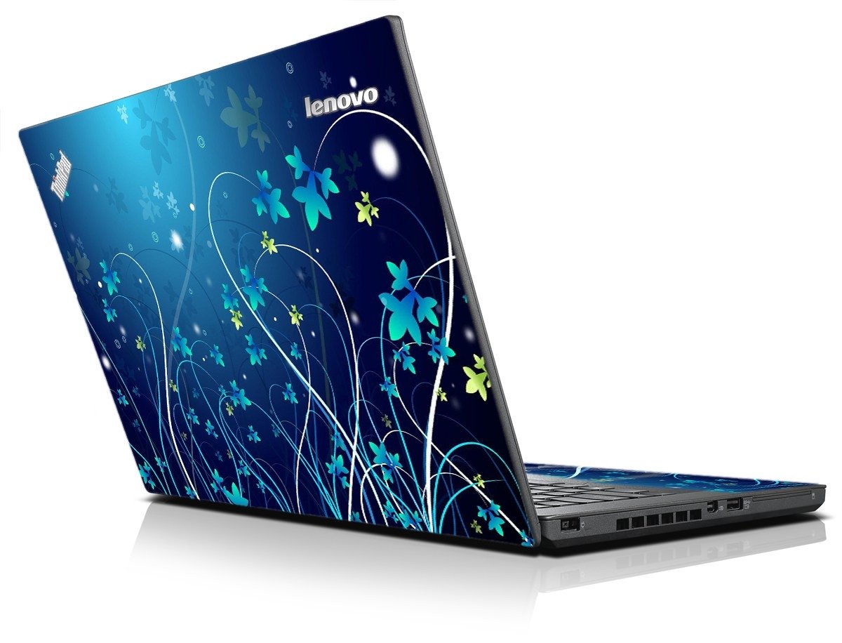 ThinkPad T450 BLUE FLOWERS Laptop Skin