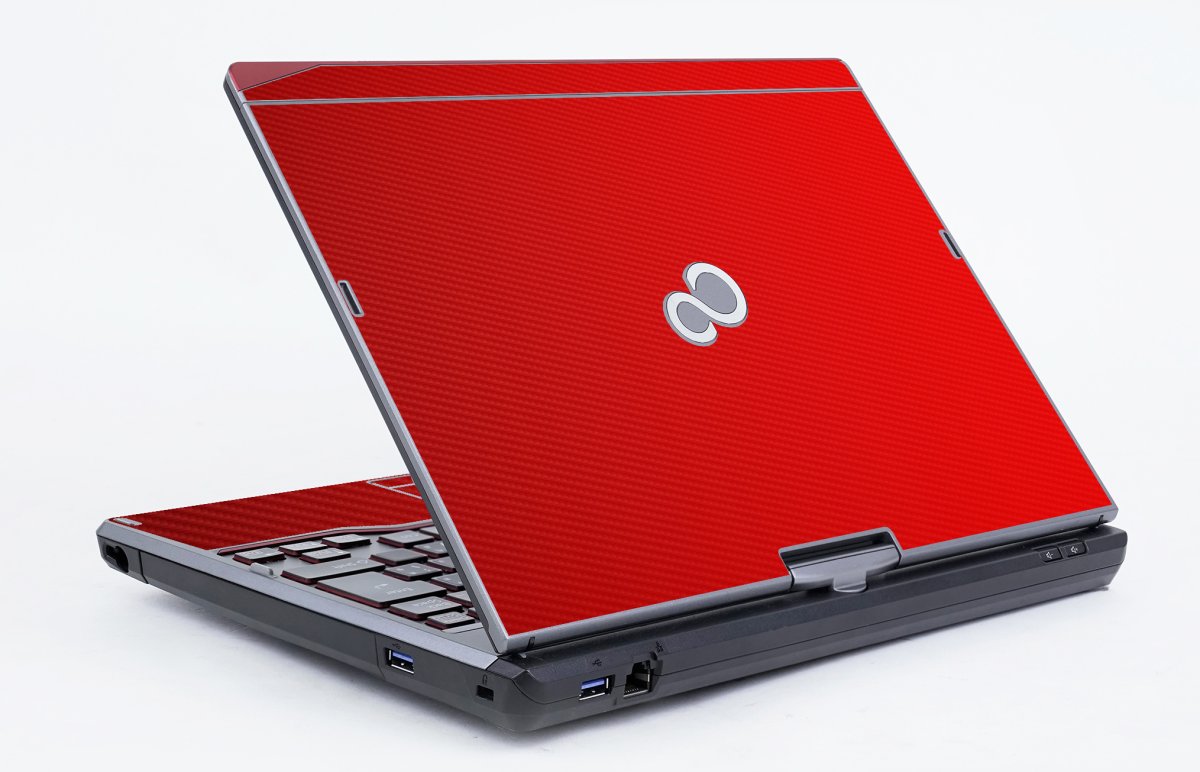 Fujitsu LifeBook T726 RED CARBON FIBER Laptop Skin