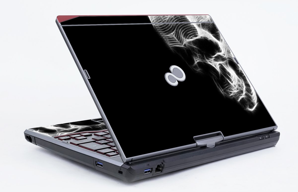 Fujitsu LifeBook T726 SKETCHY SKULL Laptop Skin