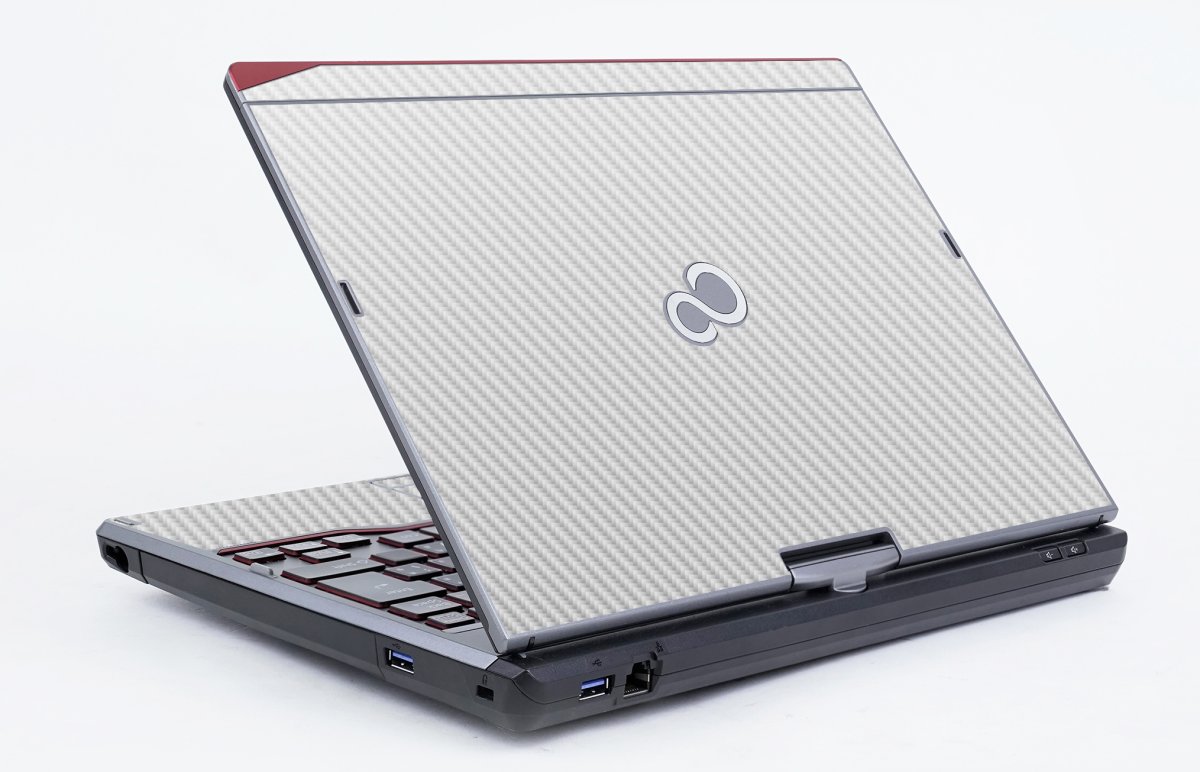 Fujitsu LifeBook T726 WHITE CARBON FIBER Laptop Skin