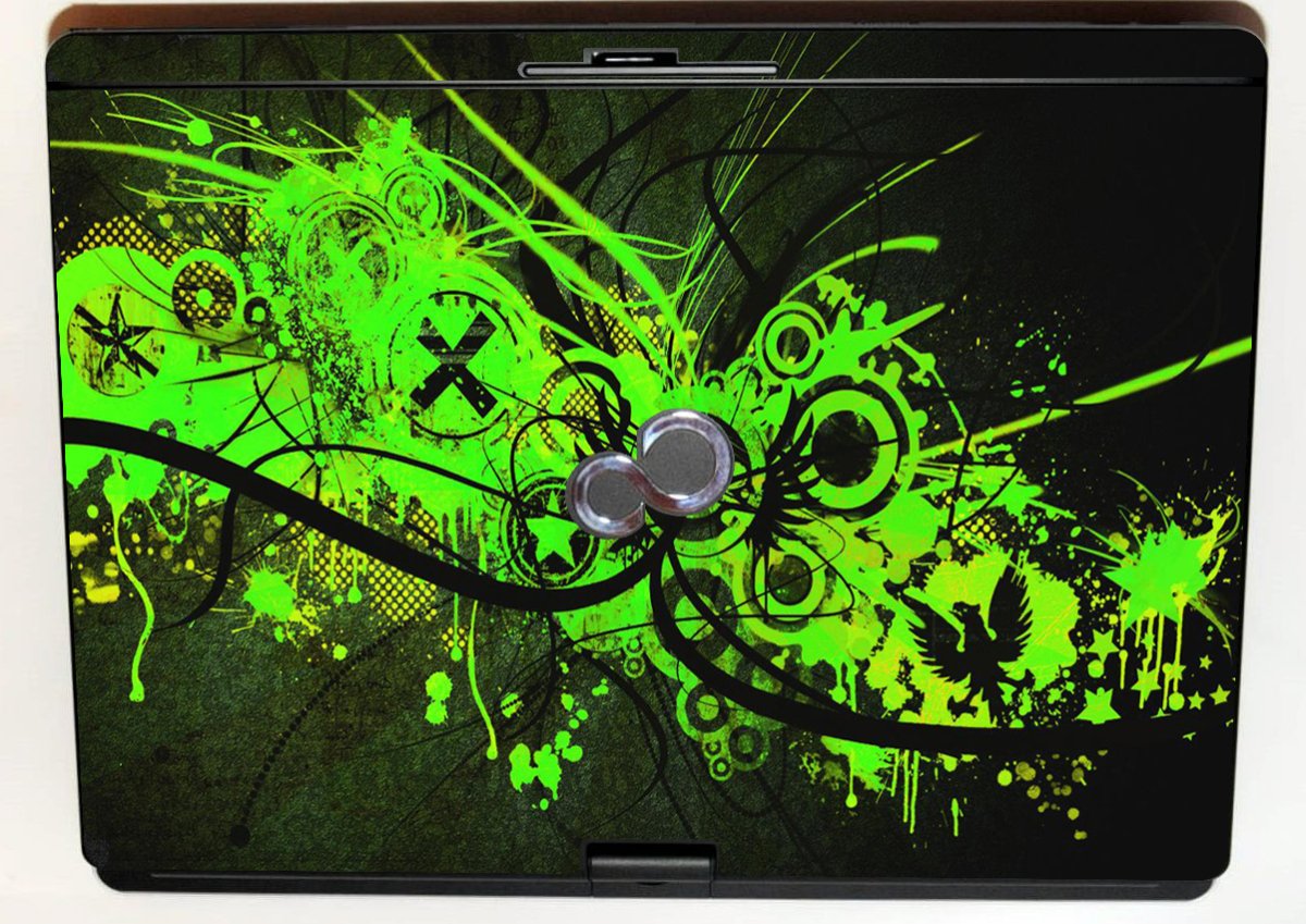 Fujitsu LifeBook T901 GRAFFITI GREEN Laptop Skin