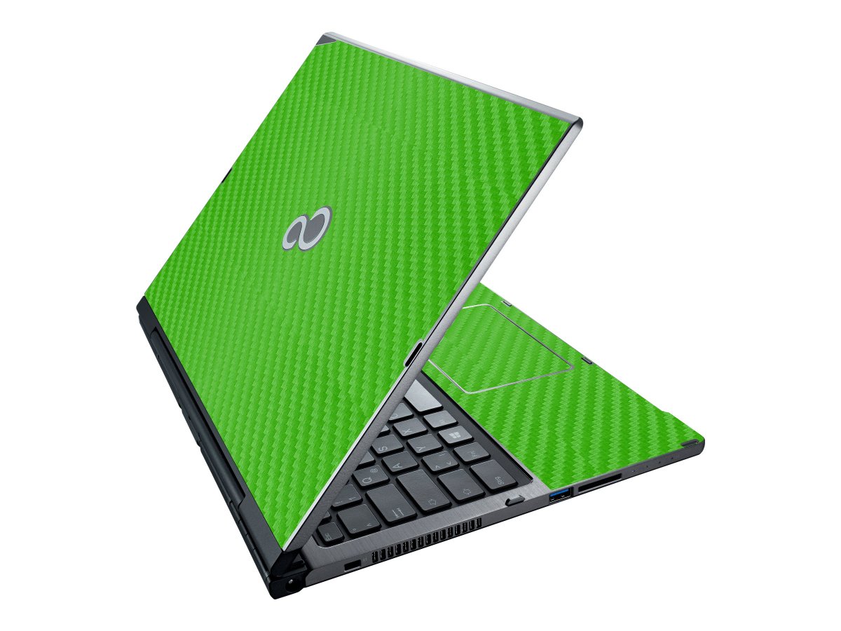 Fujitsu LifeBook T936 GREEN CARBON FIBER Laptop Skin