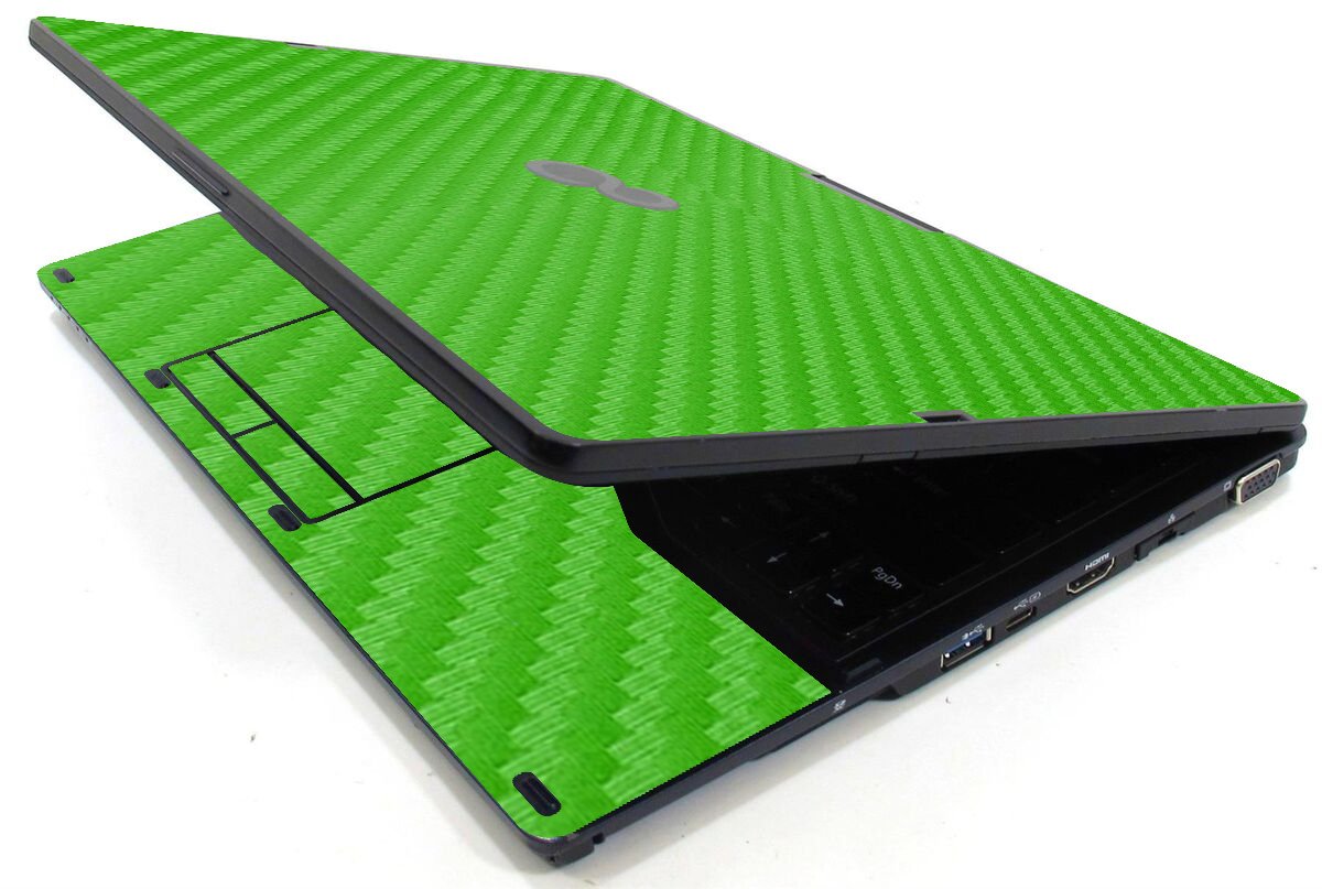 Fujitsu LifeBook T937 GREEN CARBON FIBER Laptop Skin