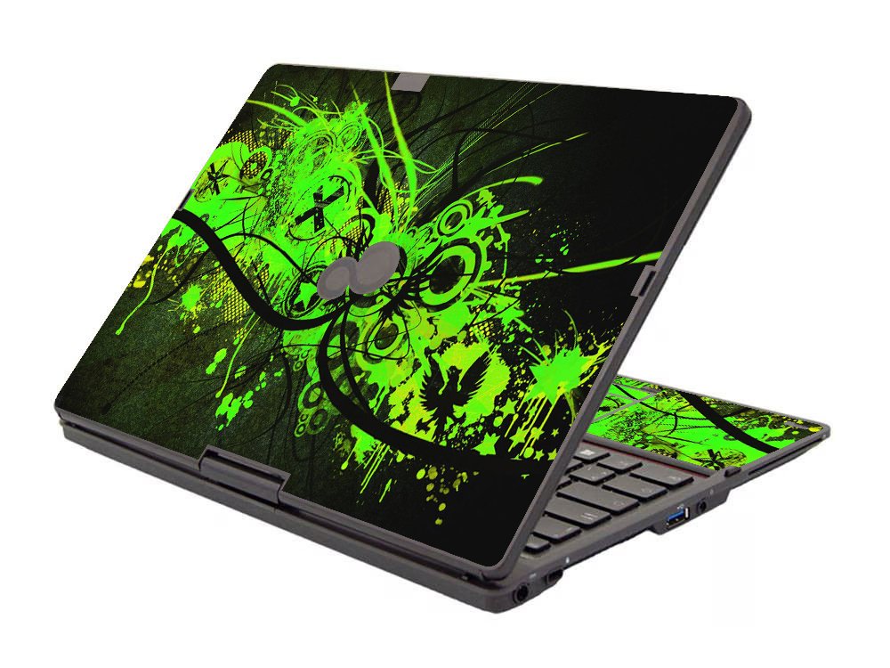 Fujitsu LifeBook T939 GRAFFITI GREEN Laptop Skin