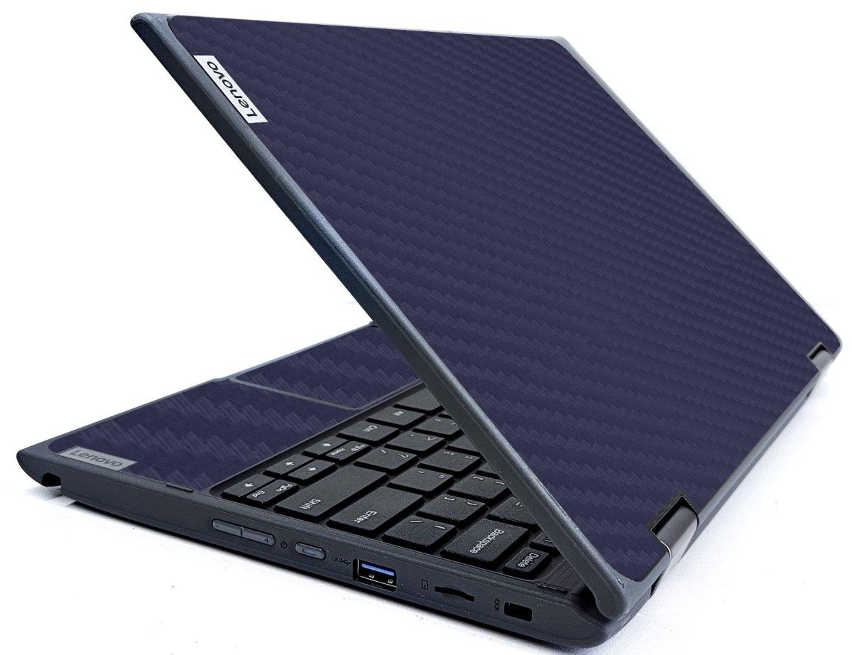 IBM/Lenovo ThinkPad 300e G2 BLUE CARBON FIBER Laptop Skin