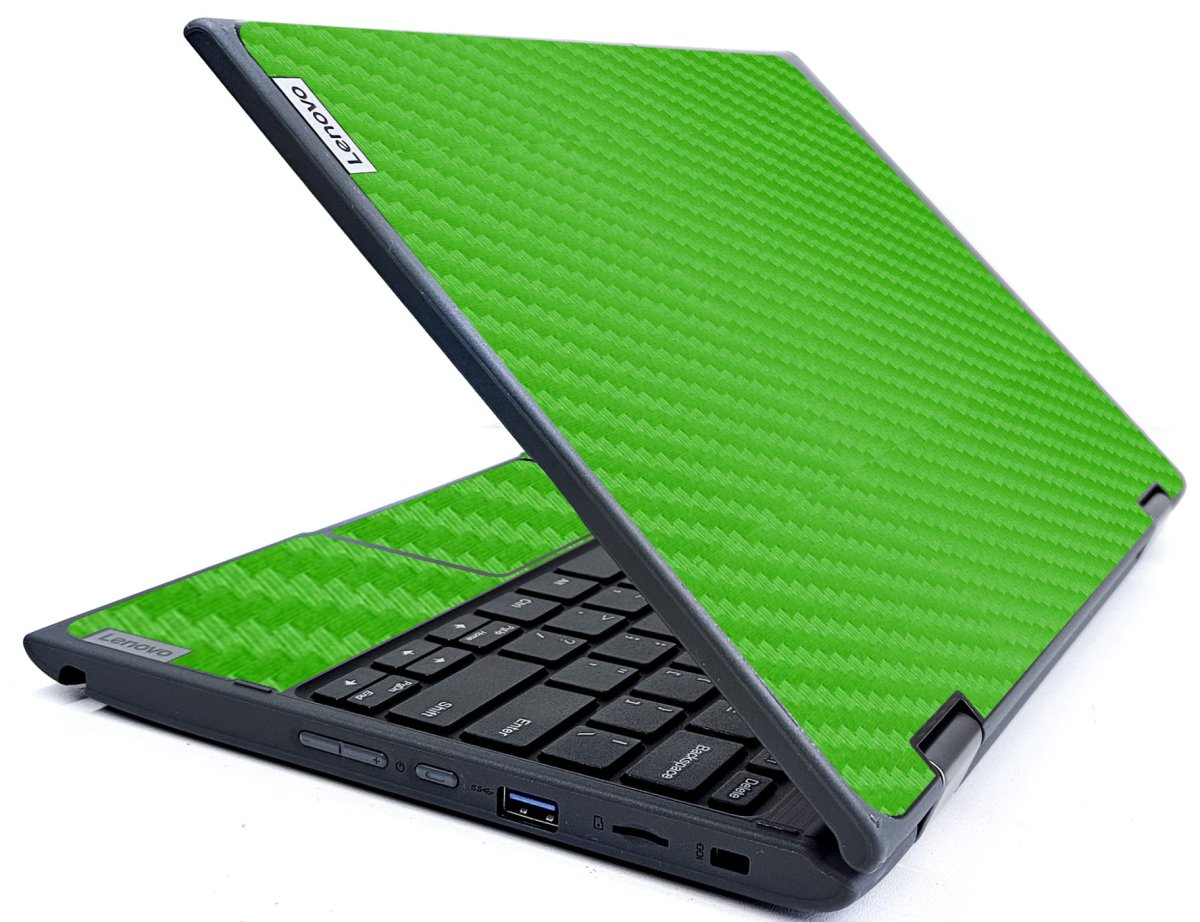 IBM/Lenovo ThinkPad 300e G2 GREEN CARBON FIBER Laptop Skin