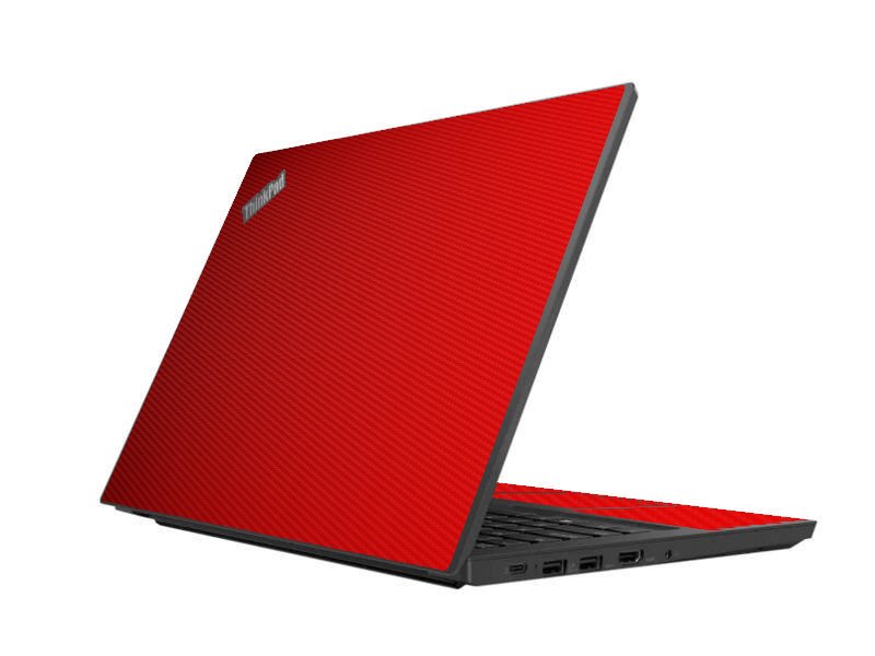 ThinkPad E14 G1 RED CARBON FIBER Laptop Skin