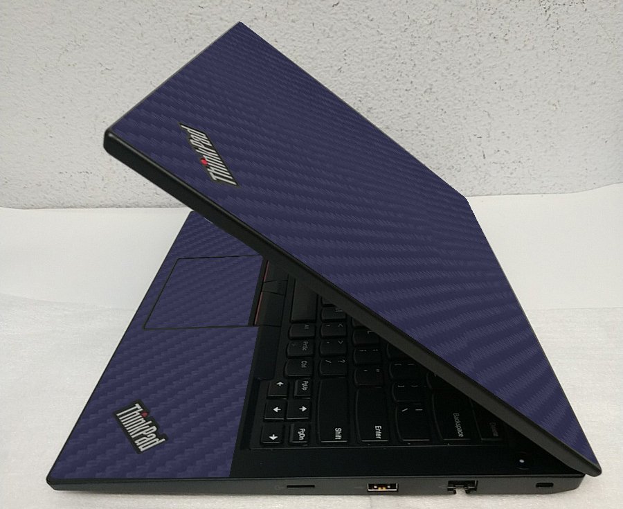 ThinkPad E480 G1 BLUE CARBON FIBER Laptop Skin