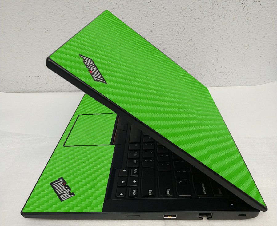 ThinkPad E480 G1 GREEN CARBON FIBER Laptop Skin