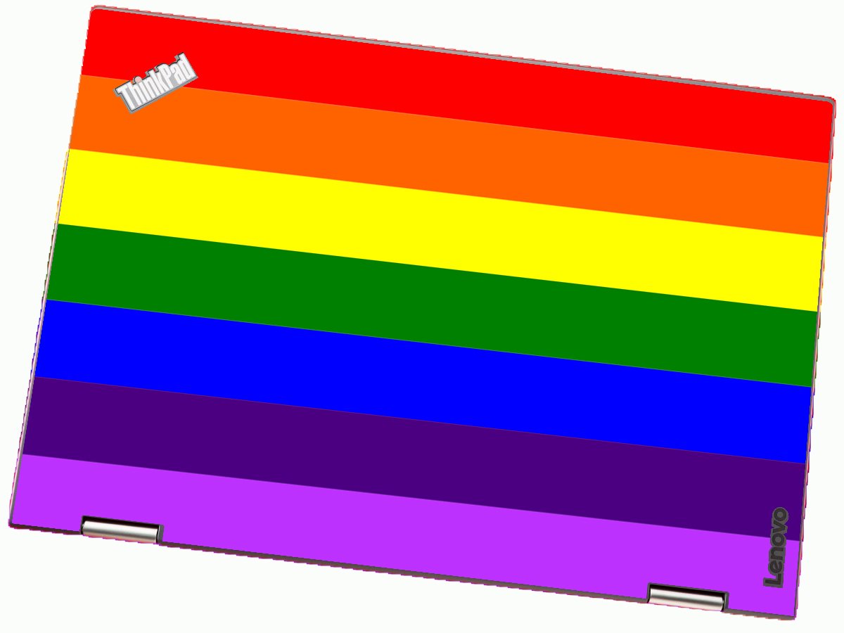 ThinkPad X1 YOGA G2 PRIDE FLAG Laptop Skin