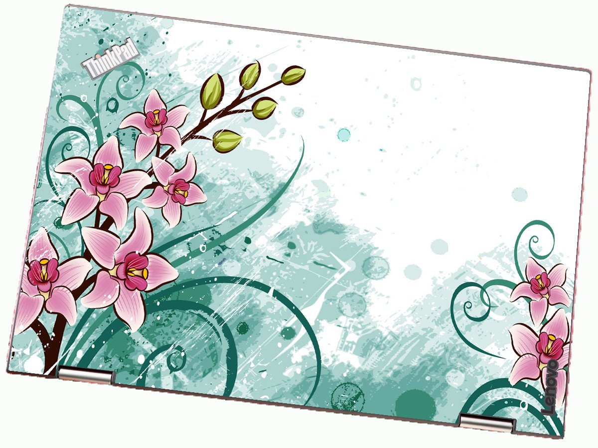 ThinkPad X1 YOGA G2 PINK LILY WATERCOLOR Laptop Skin