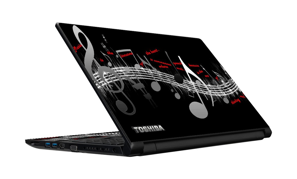 Toshiba Tecra C50-C MUSIC NOTES Laptop Skin