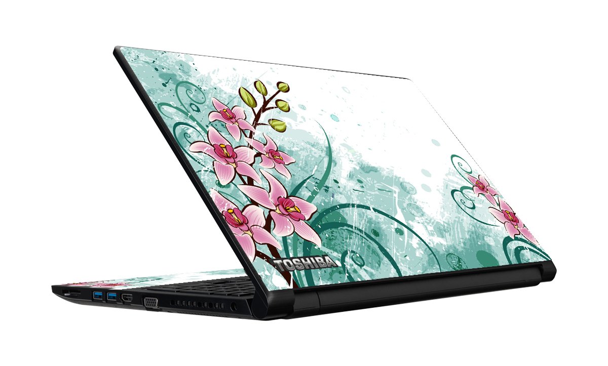 Toshiba Tecra C50-C PINK LILY WATERCOLOR Laptop Skin