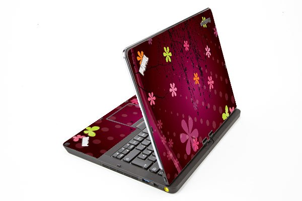 ThinkPad Twist S230U RETRO PINK FLOWERS Laptop Skin