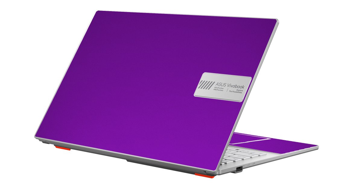 Vivobook Go E1504G CHROME PURPLE Laptop Skin