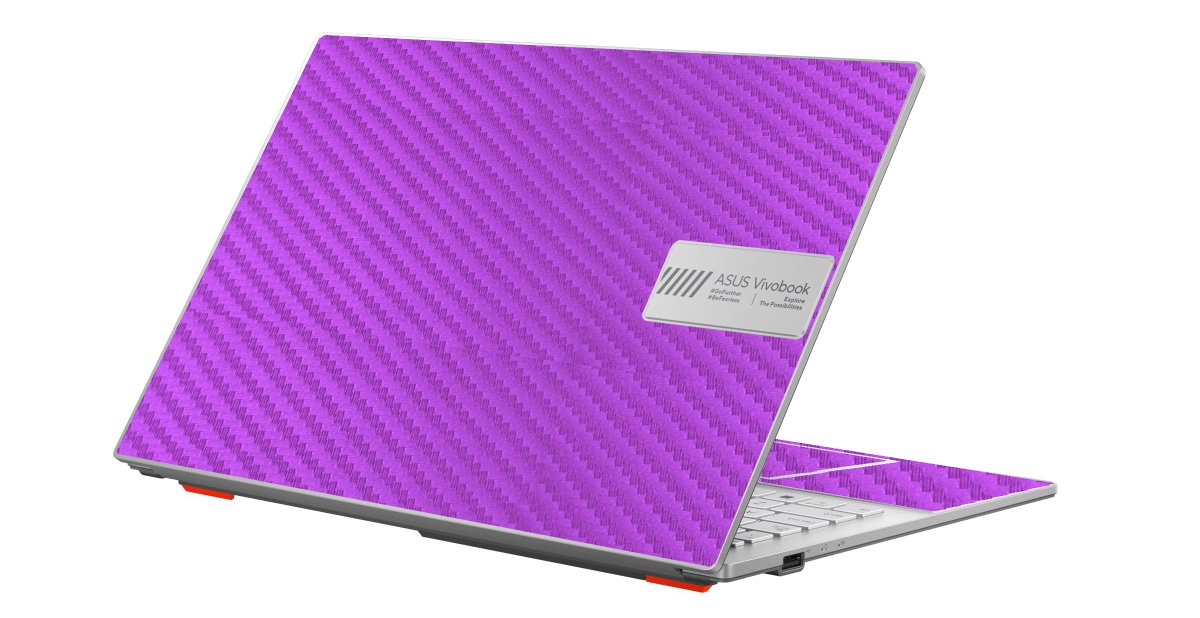 Vivobook Go E1504G PURPLE CARBON FIBER Laptop Skin