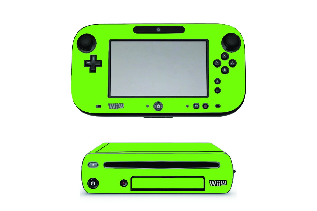 Nintendo Wii U GREEN Console Skin