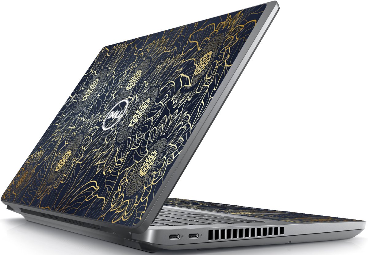Dell Precision 3470 Workstation ETCHED SUNFLOWERS Laptop Skin