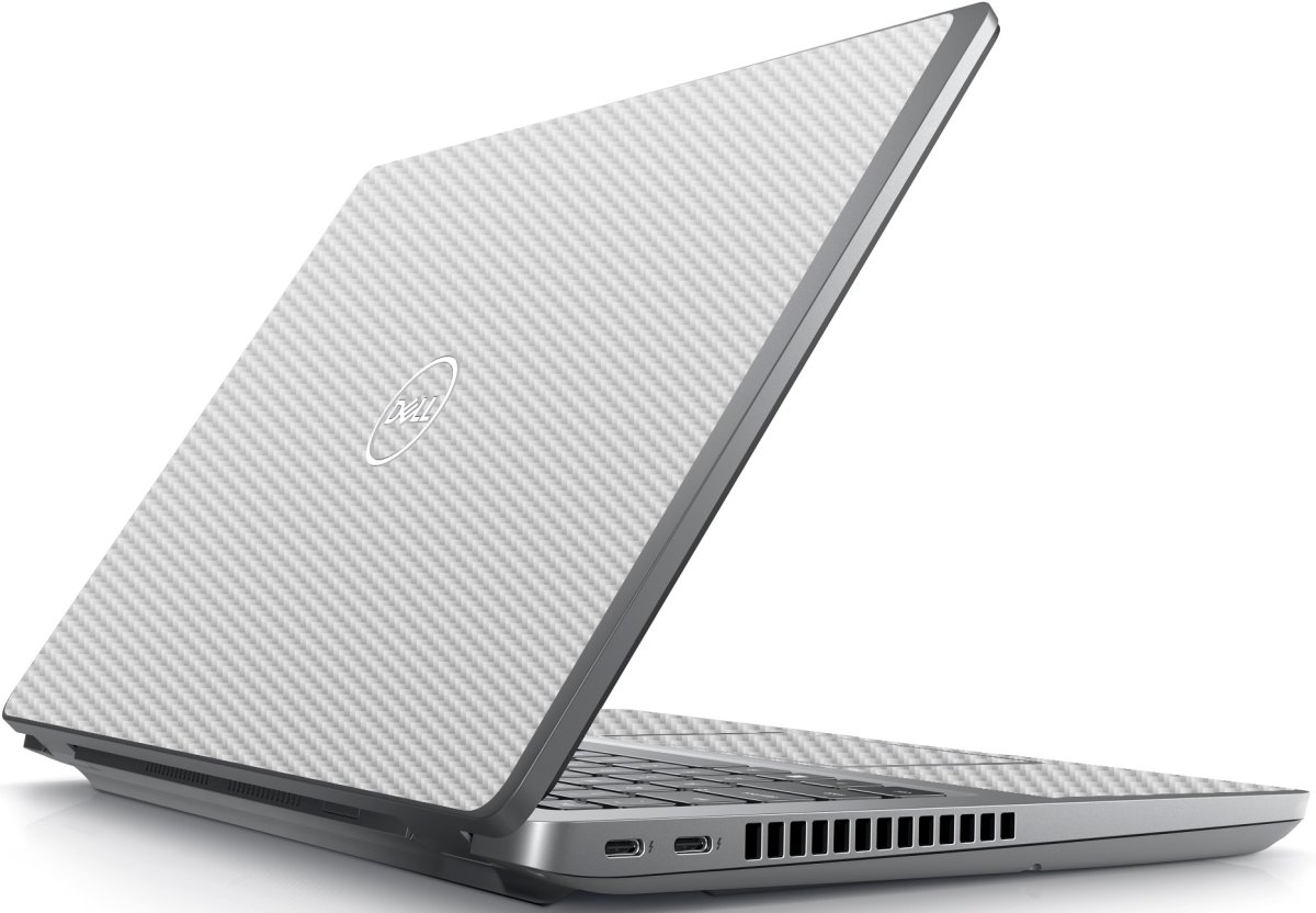 Dell Precision 3470 Workstation WHITE CARBON FIBER Laptop Skin