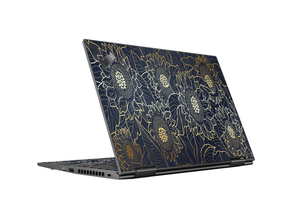 ThinkPad X1 CARBON YOGA G5 ETCHED SUNFLOWERS Laptop Skin
