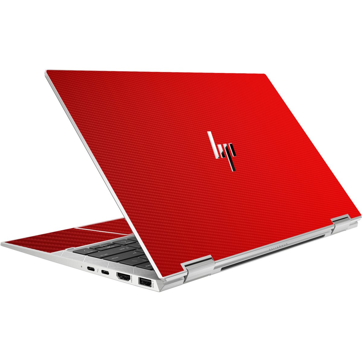 HP EliteBook X360 1030 G8 RED CARBON FIBER Laptop Skin