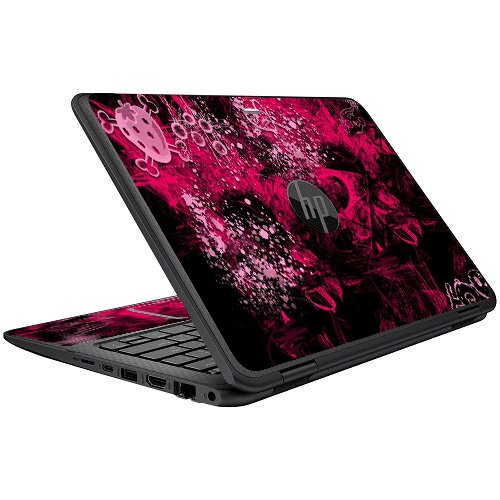 HP ProBook X360 11 G1 EE STRAWBERRY CROSSBONES Laptop Skin