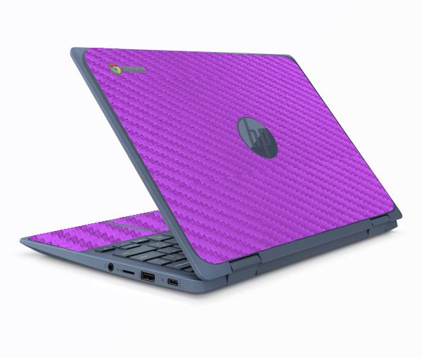 HP ProBook X360 11 G3 EE PURPLE CARBON FIBER Laptop Skin