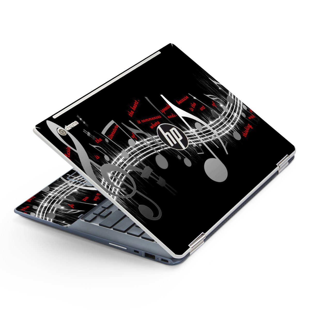 HP Chromebook X360 14 G1 MUSIC NOTES Laptop Skin