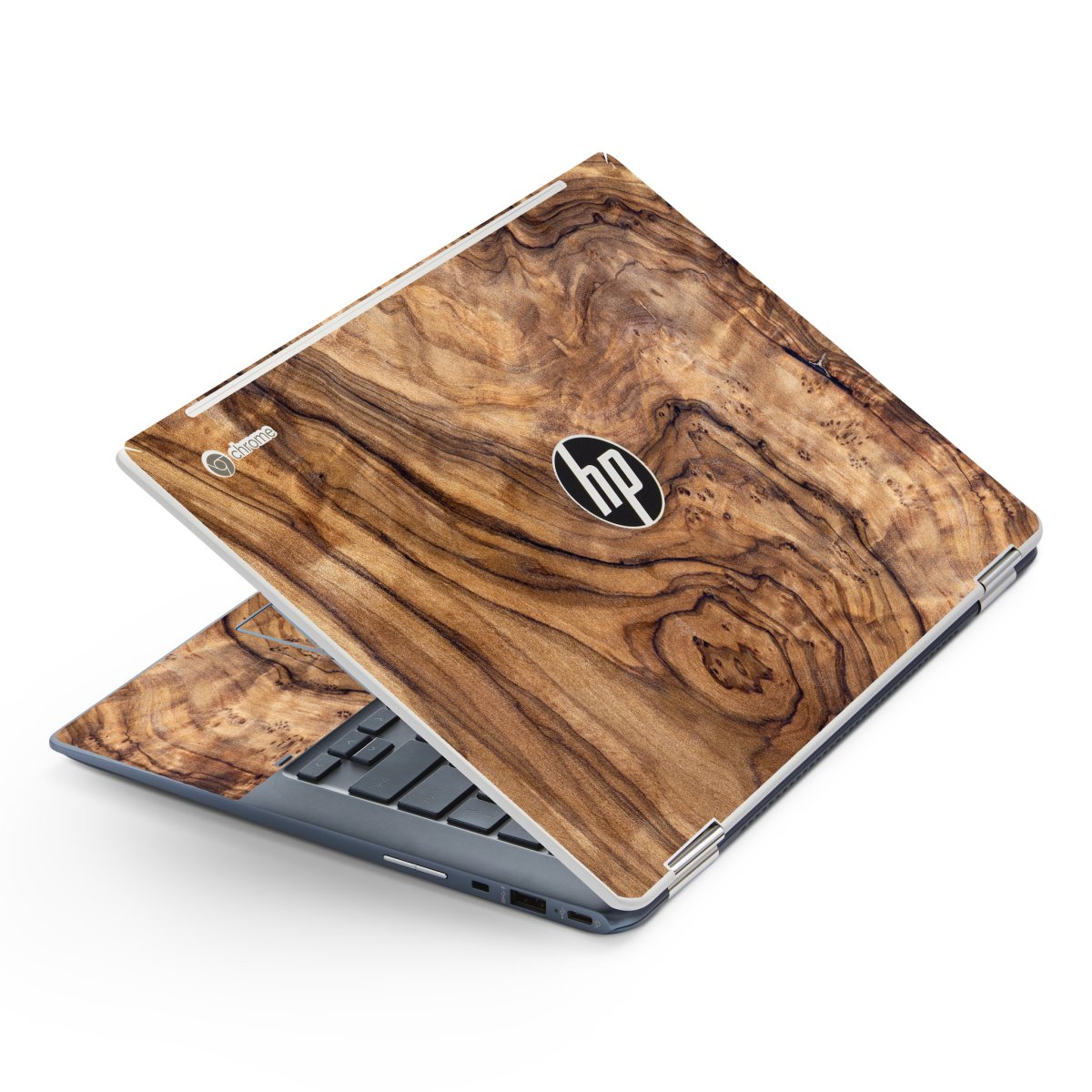 HP Chromebook X360 14 G1 OLIVE WOOD Laptop Skin