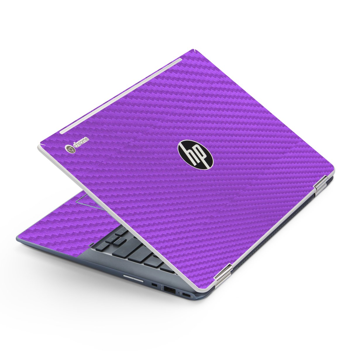 HP Chromebook X360 14 G1 PURPLE CARBON FIBER Laptop Skin