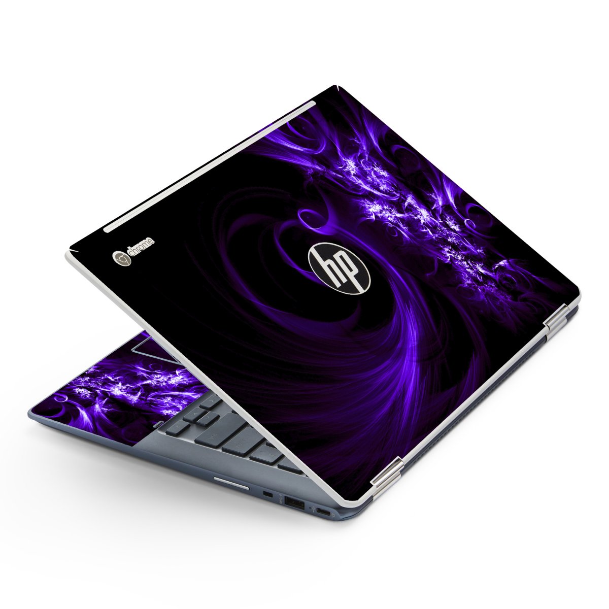 HP Chromebook X360 14 G1 PURPLE SPIRAL Laptop Skin