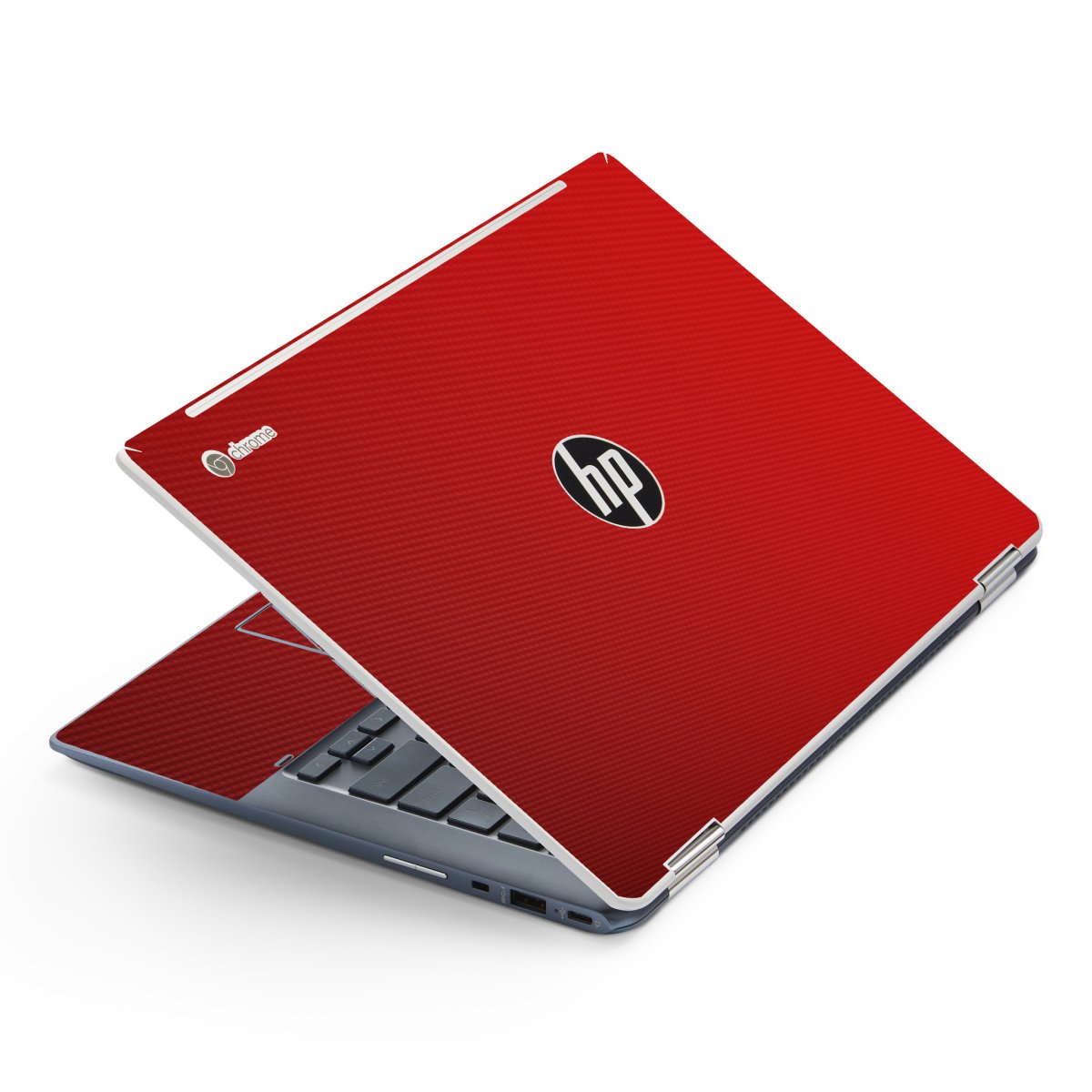 HP Chromebook X360 14 G1 RED CARBON FIBER Laptop Skin