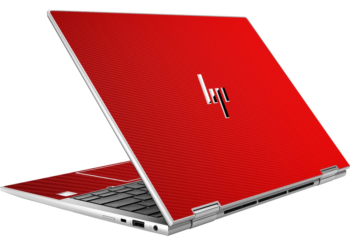 HP EliteBook X360 830 G9 2 in 1 RED CARBON FIBER Laptop Skin