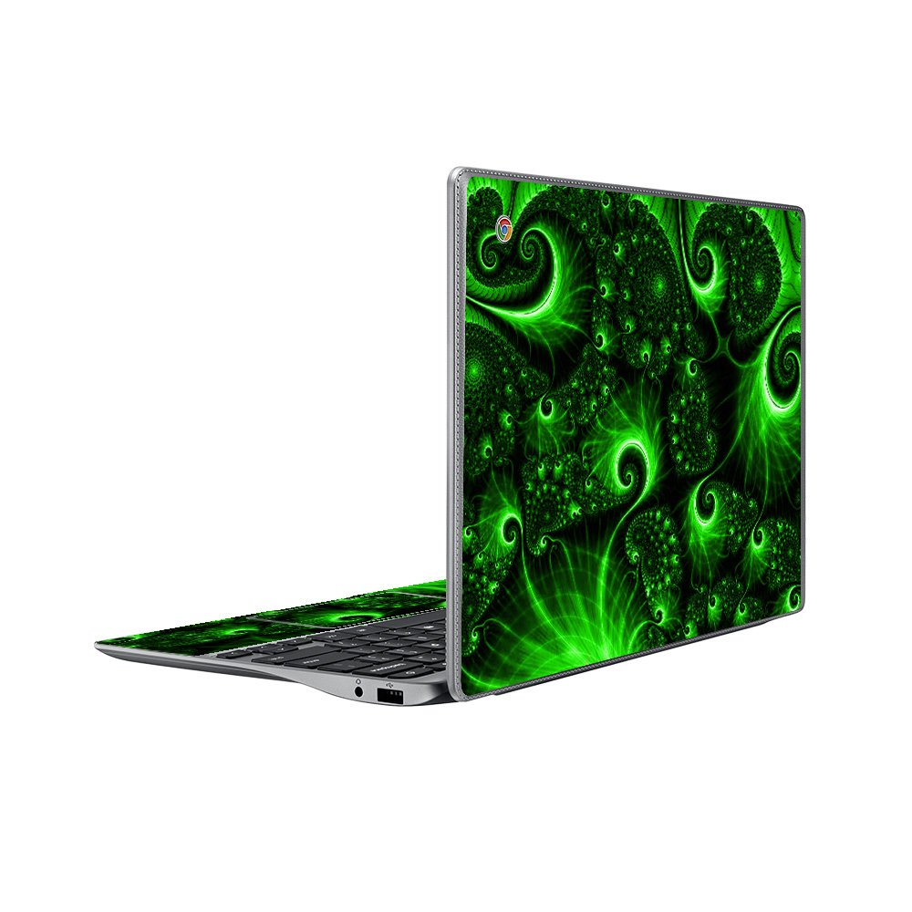 Samsung Chromebook XE503C32 GREEN SWIRLS Laptop Skin