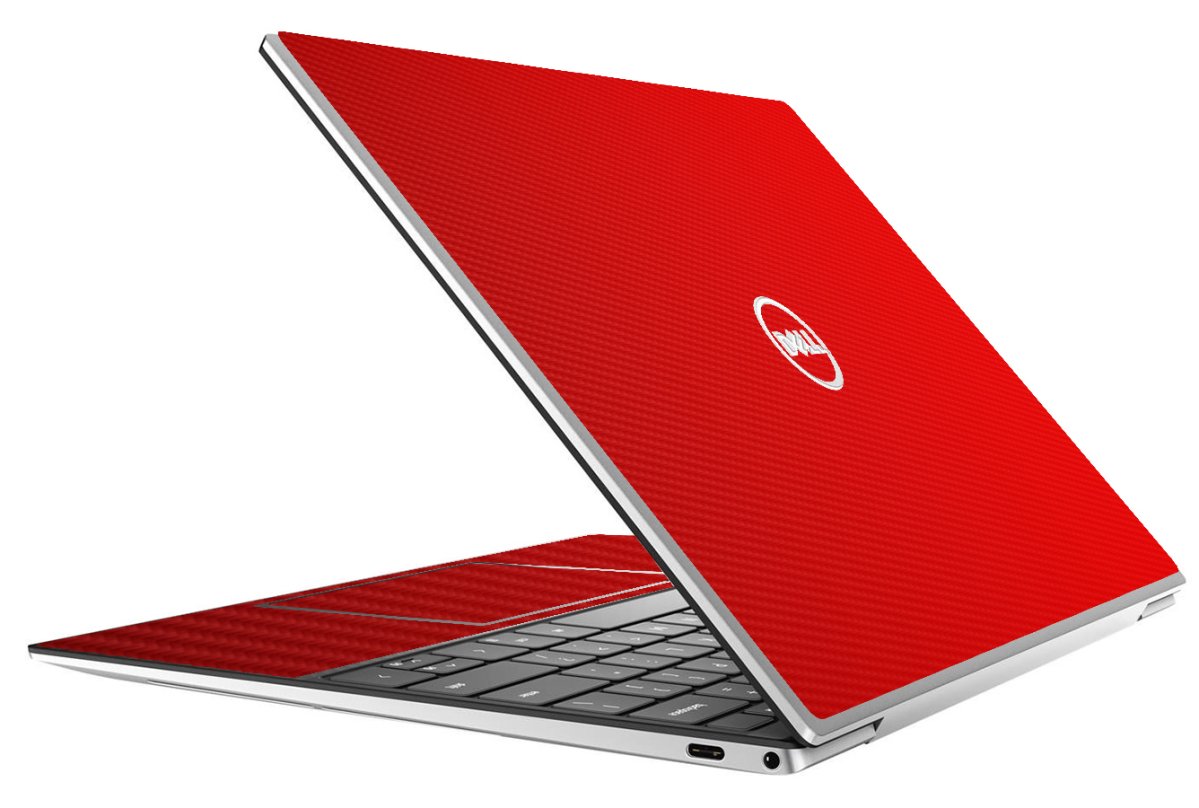 Dell XPS 13 9310 RED CARBON FIBER Laptop Skin