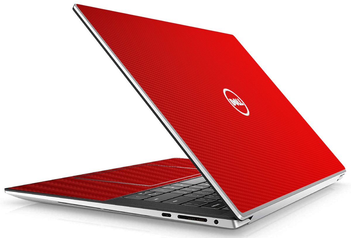 Dell XPS 15 9500 / 9510 RED CARBON FIBER Laptop Skin