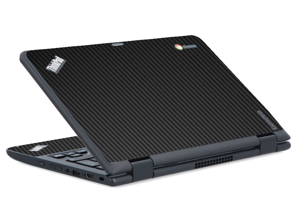 IBM/Lenovo Chromebook Yoga 11E G2 BLACK CARBON FIBER Laptop Skin