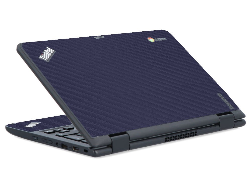 IBM/Lenovo Chromebook Yoga 11E G2 BLUE CARBON FIBER Laptop Skin
