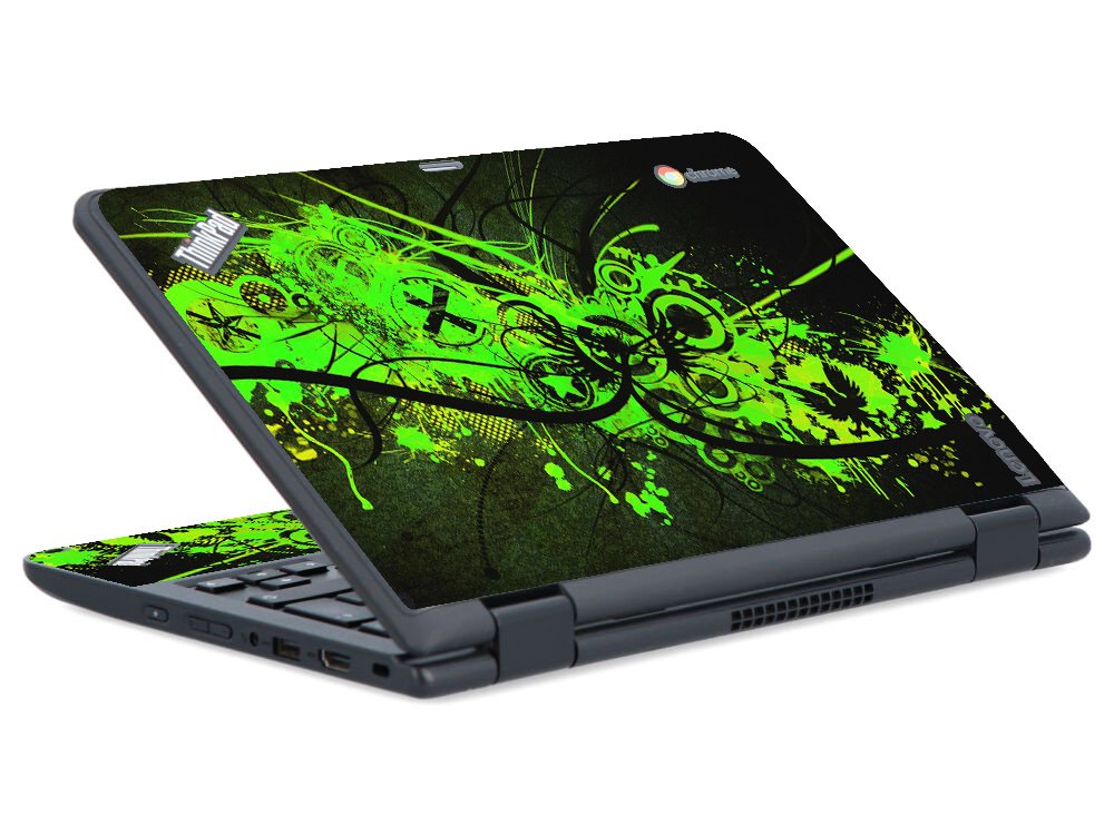 IBM/Lenovo Chromebook Yoga 11E G2 GRAFFITI GREEN Laptop Skin