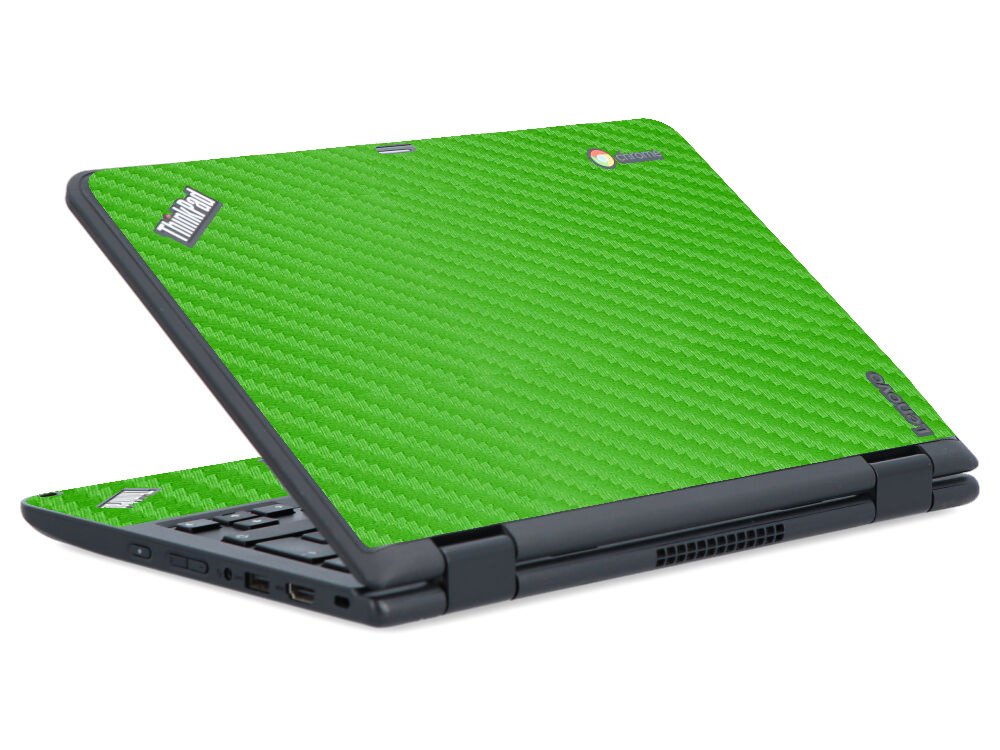 IBM/Lenovo Chromebook Yoga 11E G2 GREEN CARBON FIBER Laptop Skin