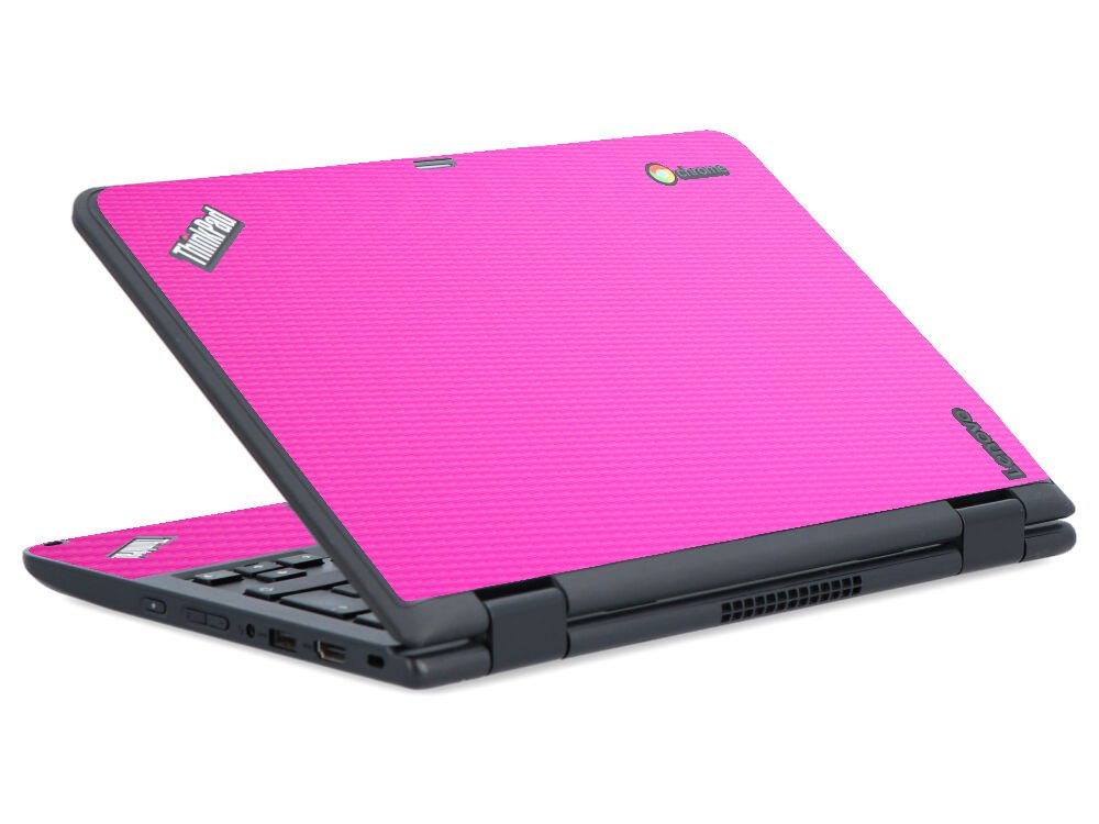 IBM/Lenovo Chromebook Yoga 11E G2 PINK CARBON FIBER Laptop Skin