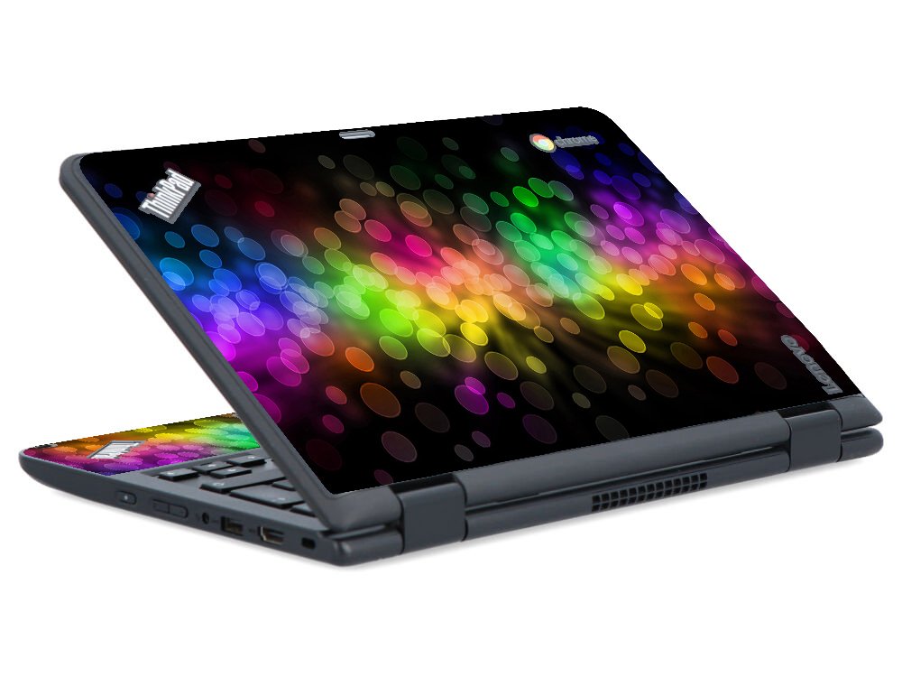 IBM/Lenovo Chromebook Yoga 11E G2 RAINBOW BOKEH Laptop Skin