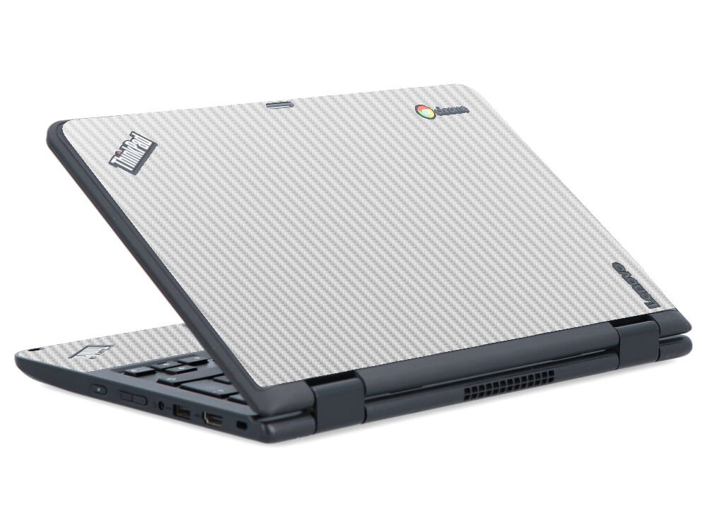 IBM/Lenovo Chromebook Yoga 11E G2 WHITE CARBON FIBER Laptop Skin