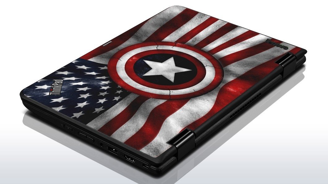 IBM/Lenovo 11e Chromebook CAPTAIN AMERICA FLAG Laptop Skin