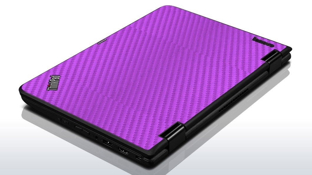 IBM/Lenovo 11e Chromebook PURPLE CARBON FIBER Laptop Skin