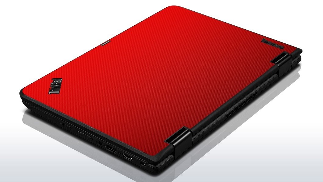 IBM/Lenovo 11e Chromebook RED CARBON FIBER Laptop Skin