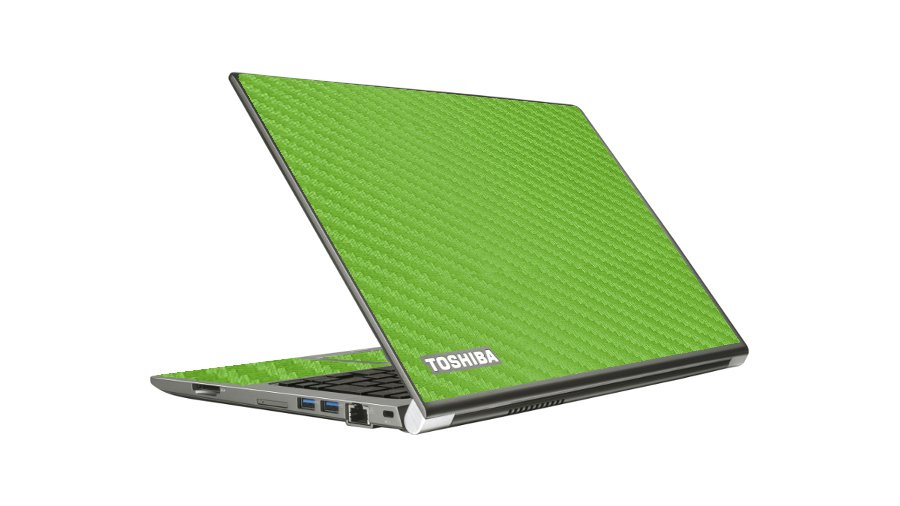 Toshiba Z30B GREEN CARBON FIBER Laptop Skin
