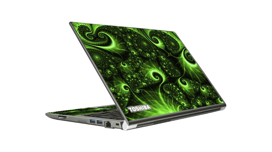 Toshiba Z30A GREEN SWIRLS Laptop Skin