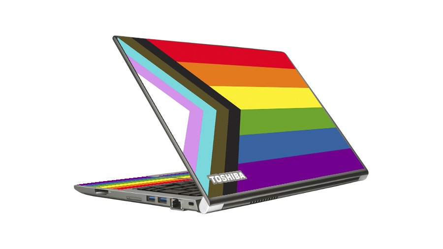 Toshiba Z30A PROGRESSIVE PRIDE FLAG Laptop Skin